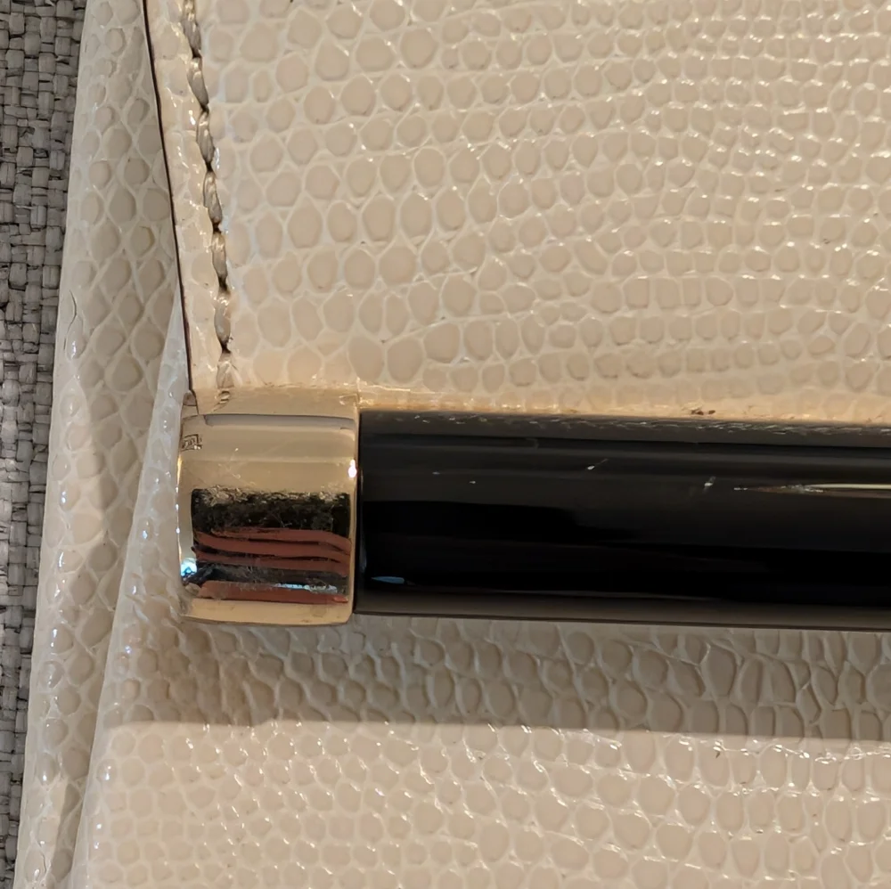 Diane Von Furstenberg Ivory Clutch with Black Accent - Picture 5 of 7